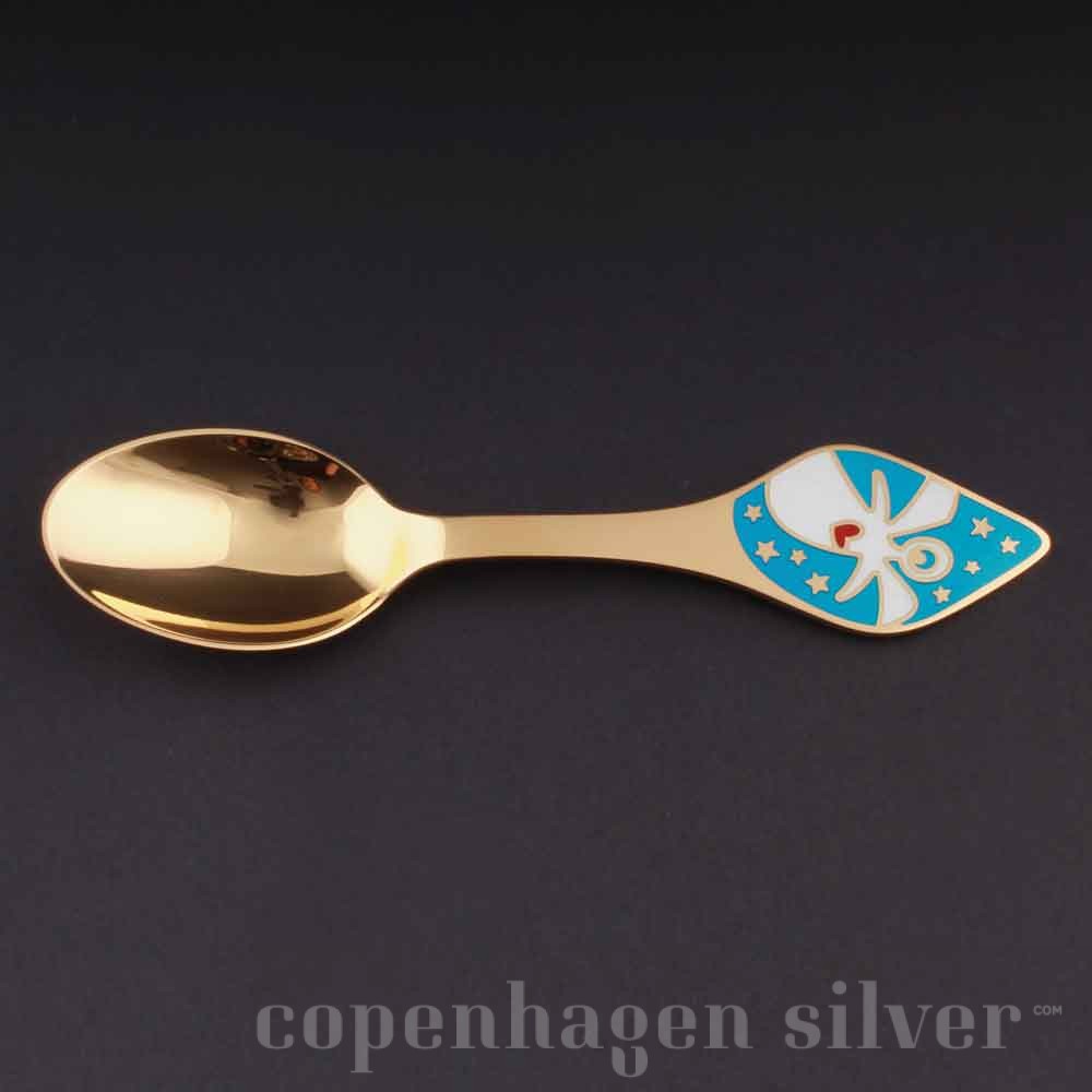 Michelsen Danish Gilded Christmas Spoon A 1955 