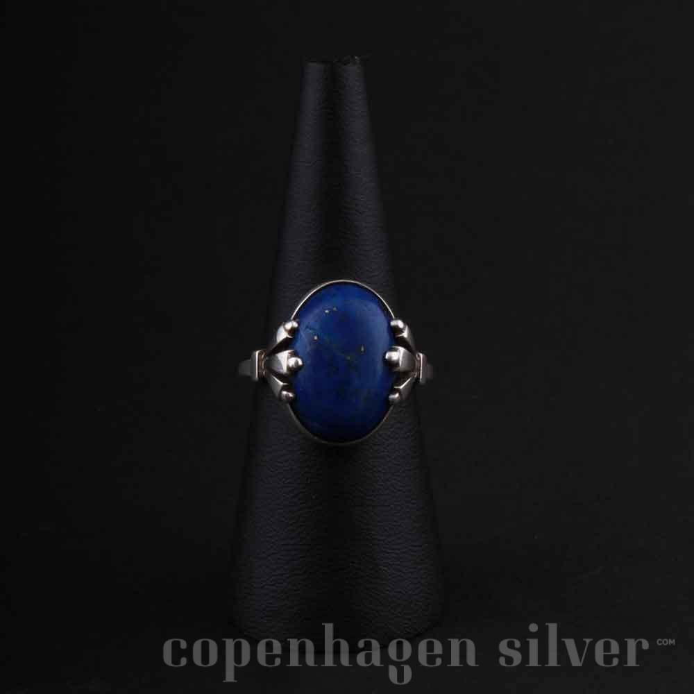 Georg Jensen Silver Tie Clip # 17 with Lapis Lazuli