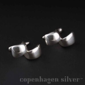Georg Jensen Georg Jensen Cufflinks HaH Sterling Silver Denmark Jewelry #26776 