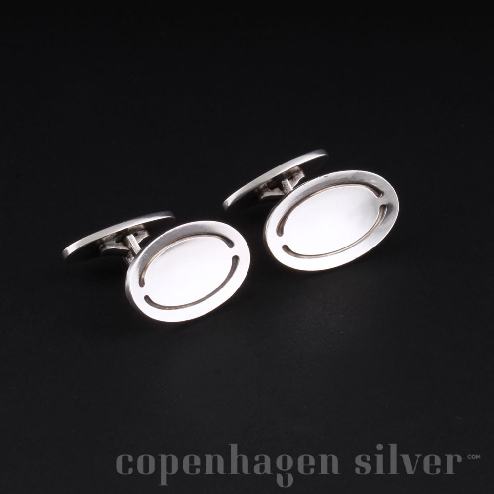 Georg Jensen Georg Jensen Cufflinks #113 Sterling Silver Denmark Jewelry #26769 