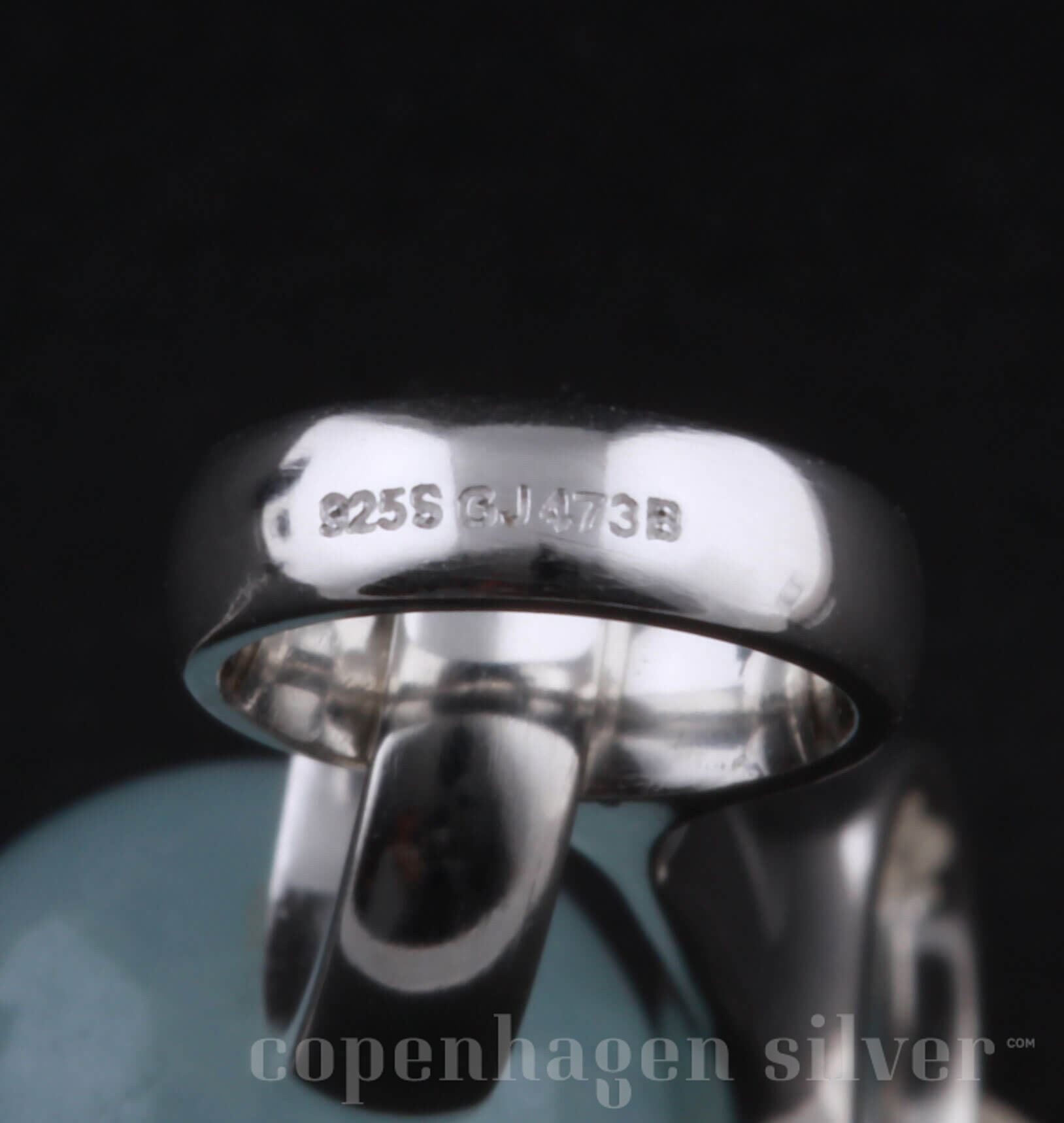 GEORG JENSEN Sterling Silver Sphere Pendant # 473B | Copenhagen Silver