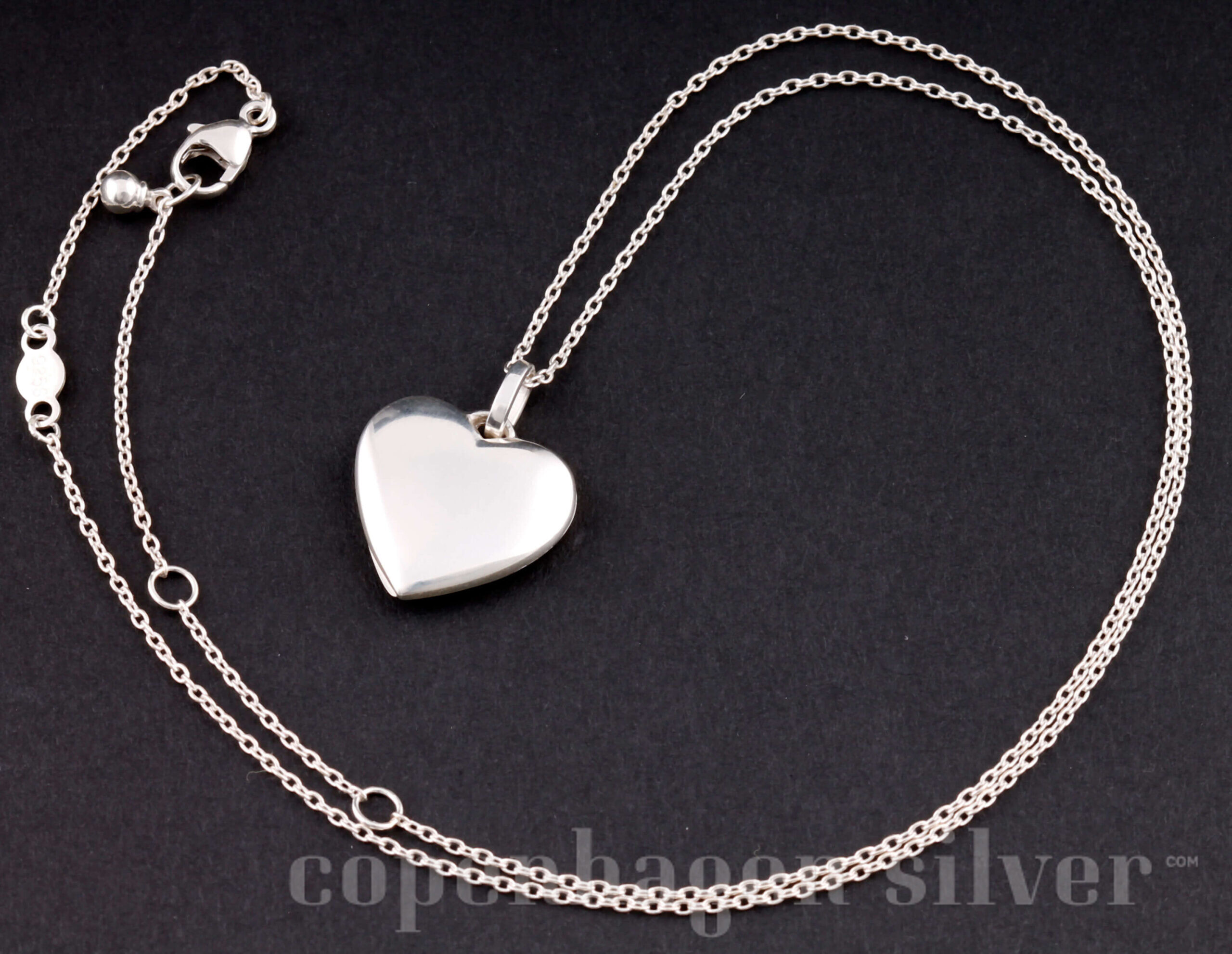 Georg Jensen Sterling Silver Pendant Heart # 579A | Copenhagen Silver