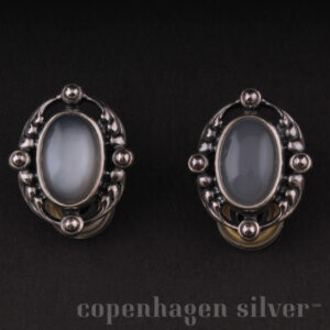 Silver Ball Georg Jensen Ear Clips Of The Year 2010 w 