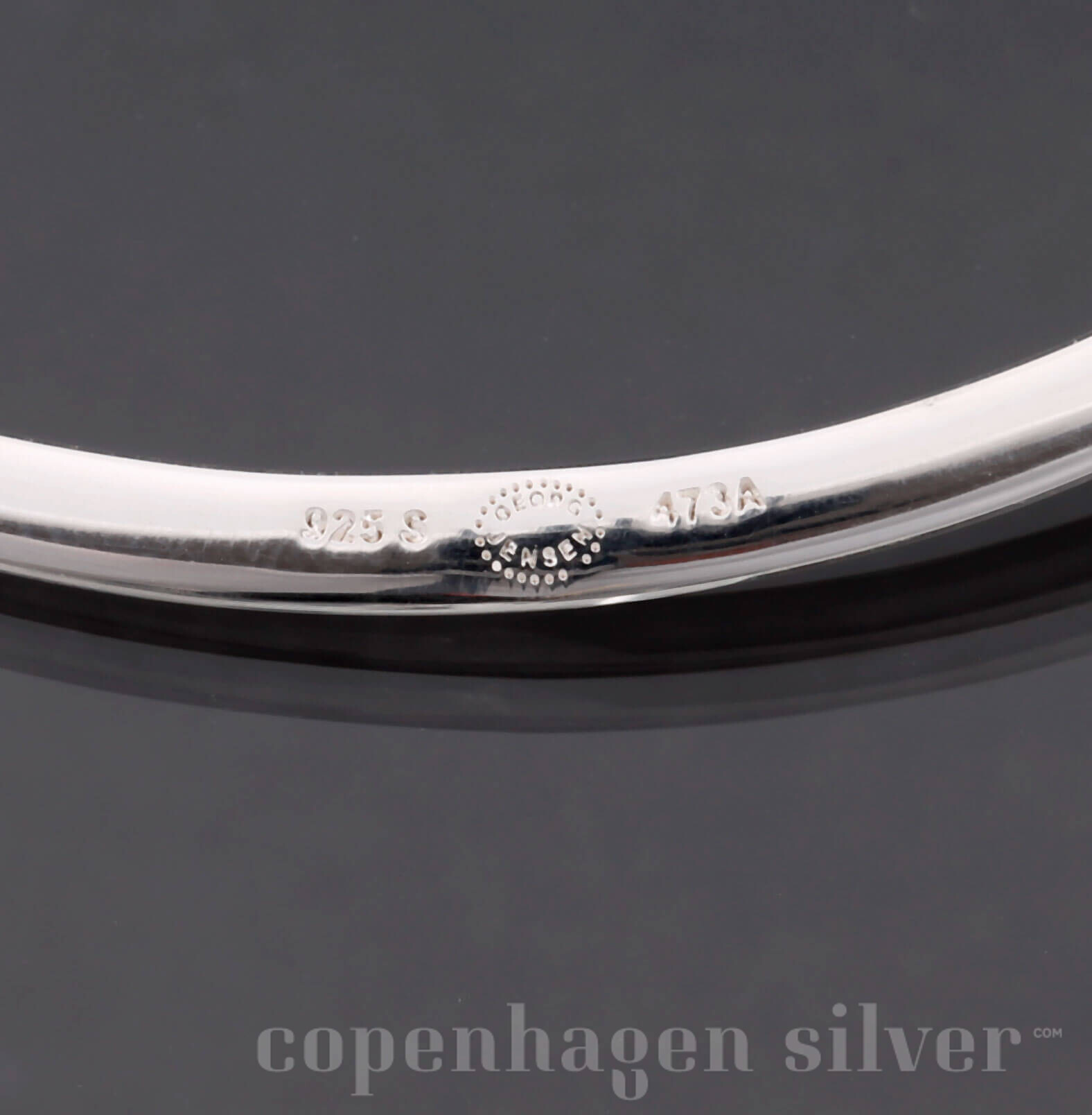 GEORG JENSEN Sterling Silver Bangle with Moonstone # 473A | Copenhagen ...