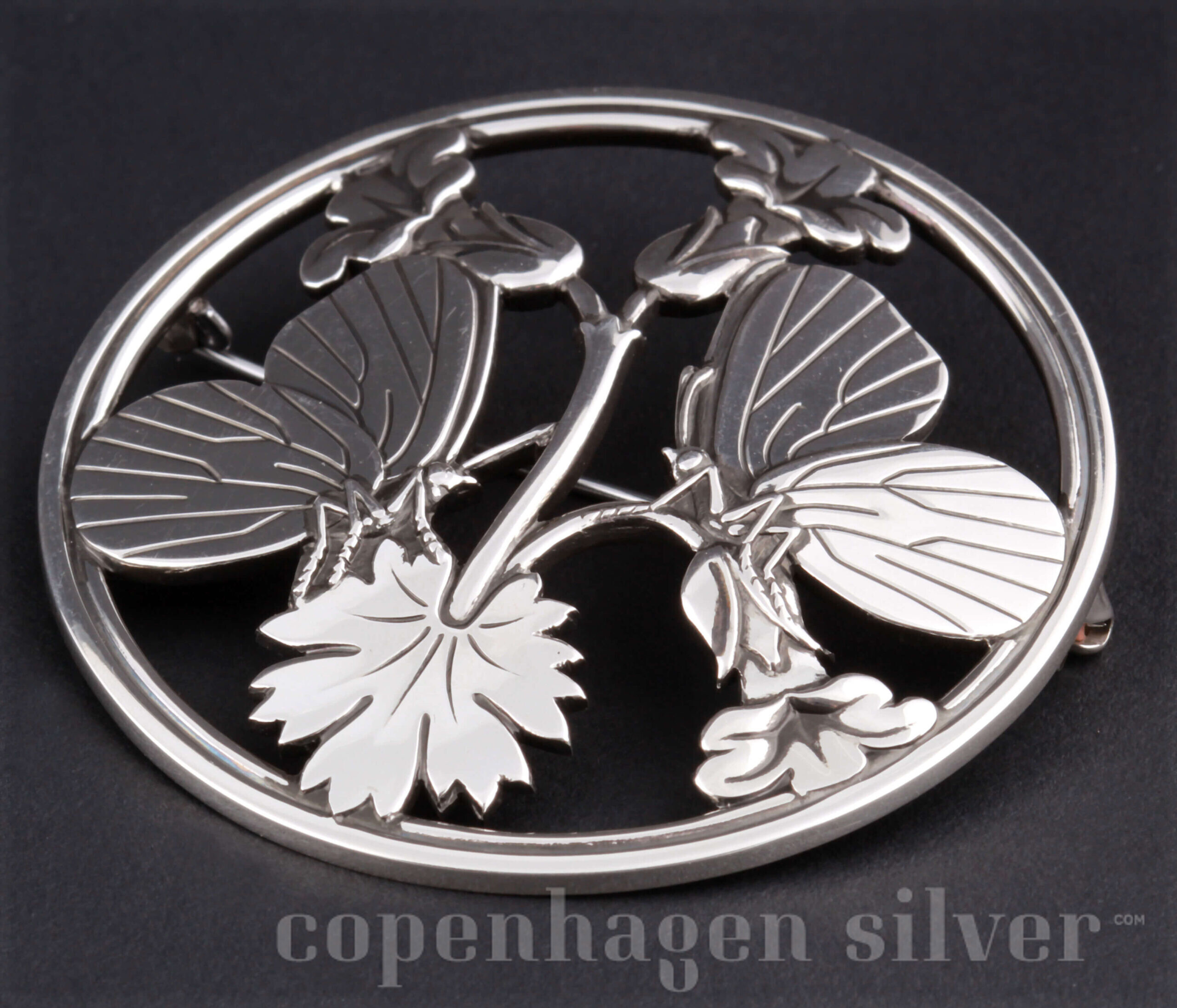 Georg Jensen Sterling Silver Brooch # 283 | Copenhagen Silver