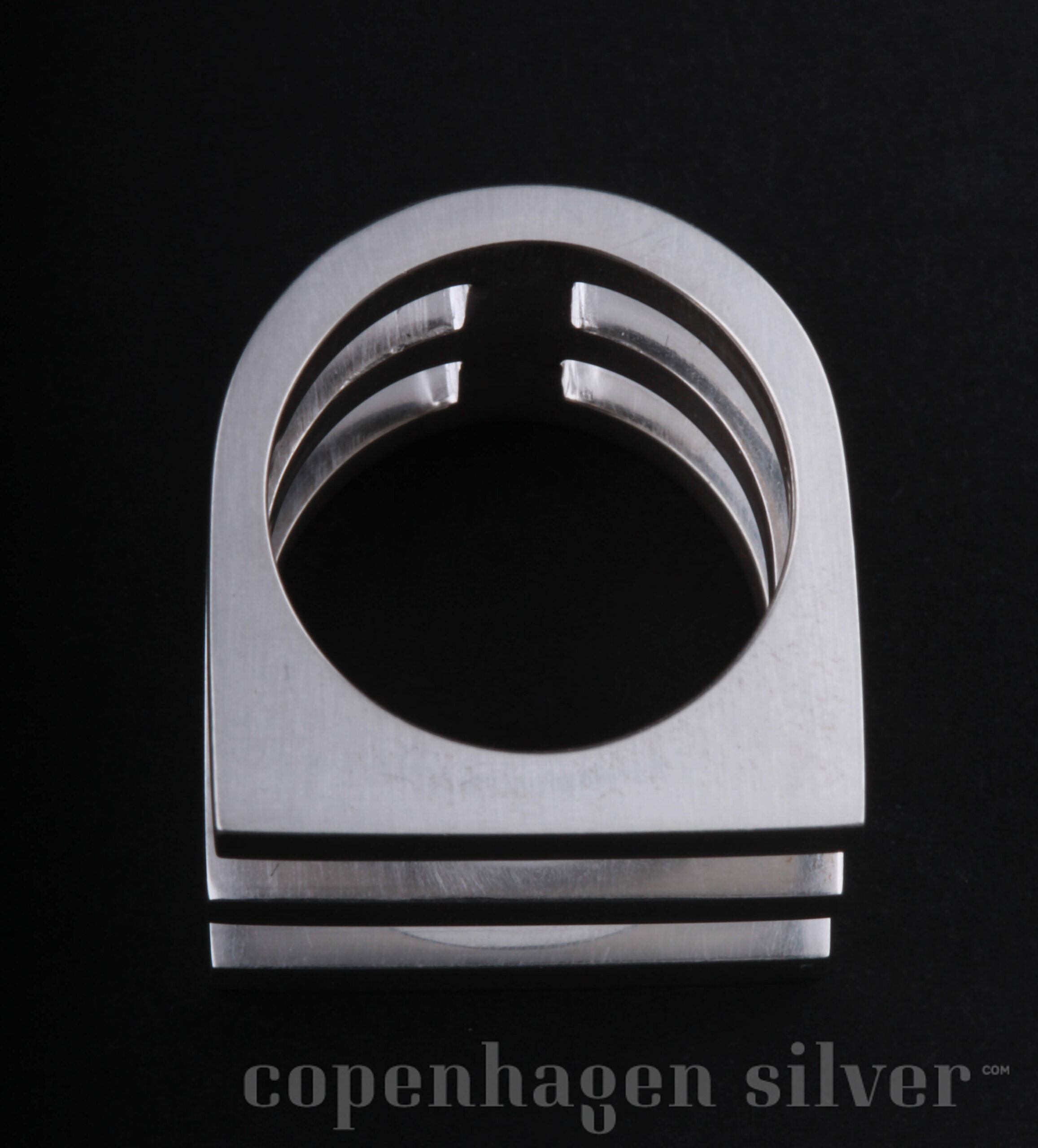 NOUVEAU! Georg Jensen Sterling Silver Aria Trois Row ring # 593 F GJ silversmithy