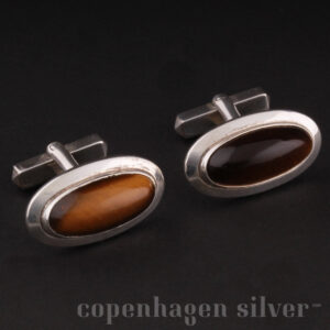 Georg Jensen Sterling silver cufflinks no 148 by Georg Jensen of Denmark designer Ole Kortzau 