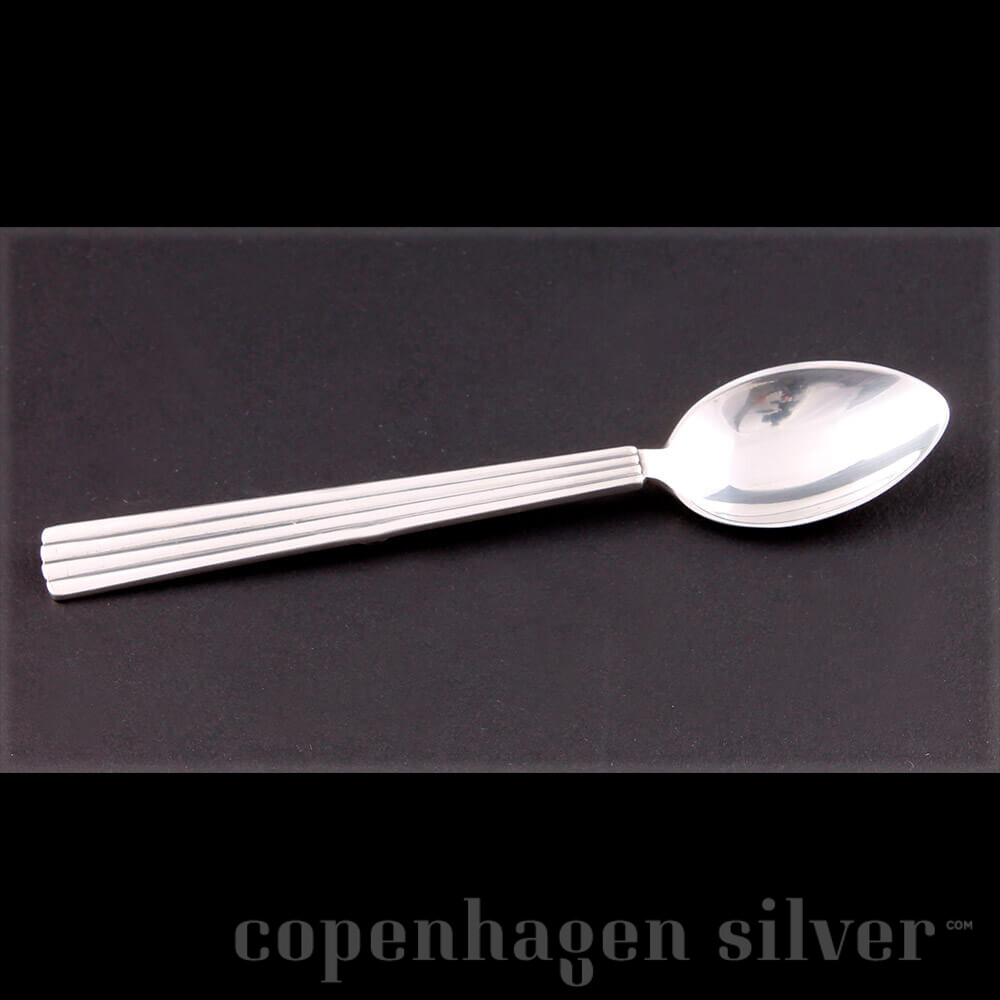 Georg Jensen Rare Espresso Spoon Bernadotte Georg Jensen IN 925 Sterling Silver 10cm 