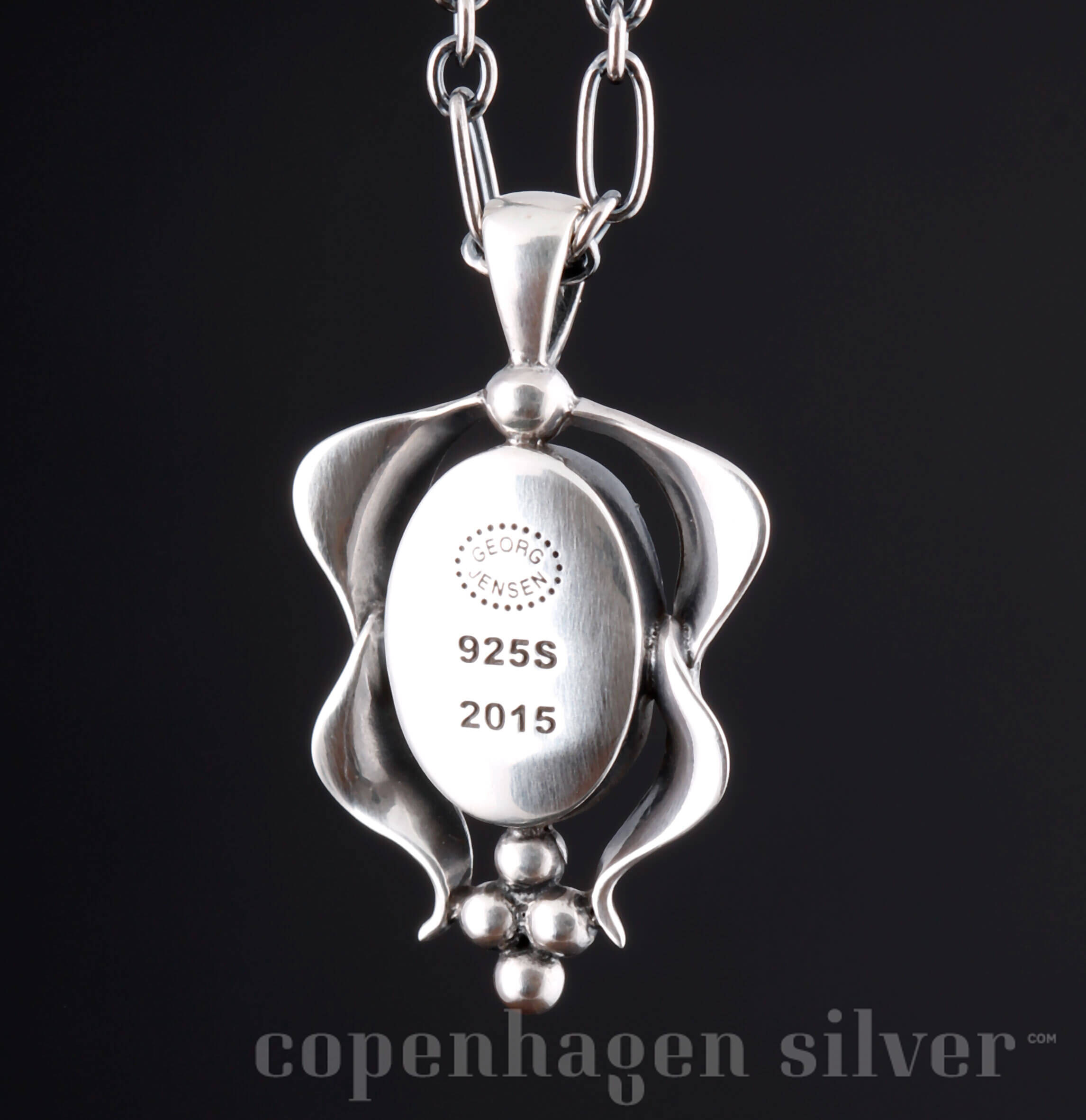NEW. GEORG JENSEN Sterling Silver Pendant Of The Year 2015 with Silverball 