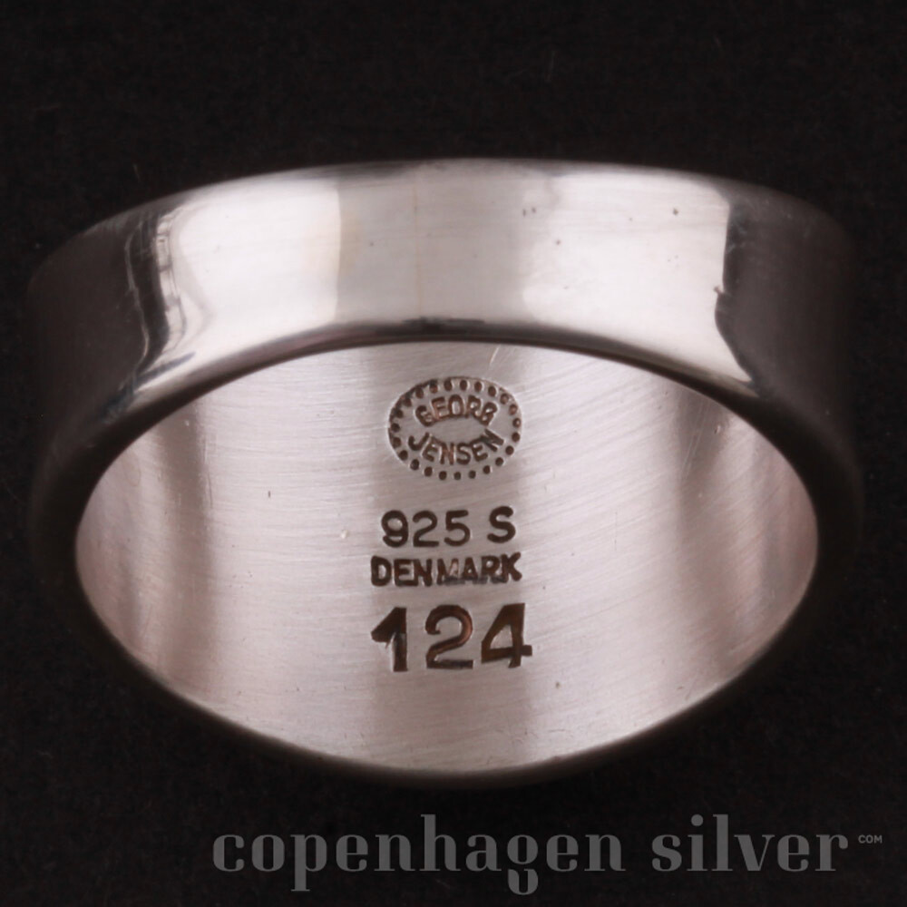 Georg Jensen Georg Jensen Ring #124 Sterling Silver Denmark Jewelry #13735 