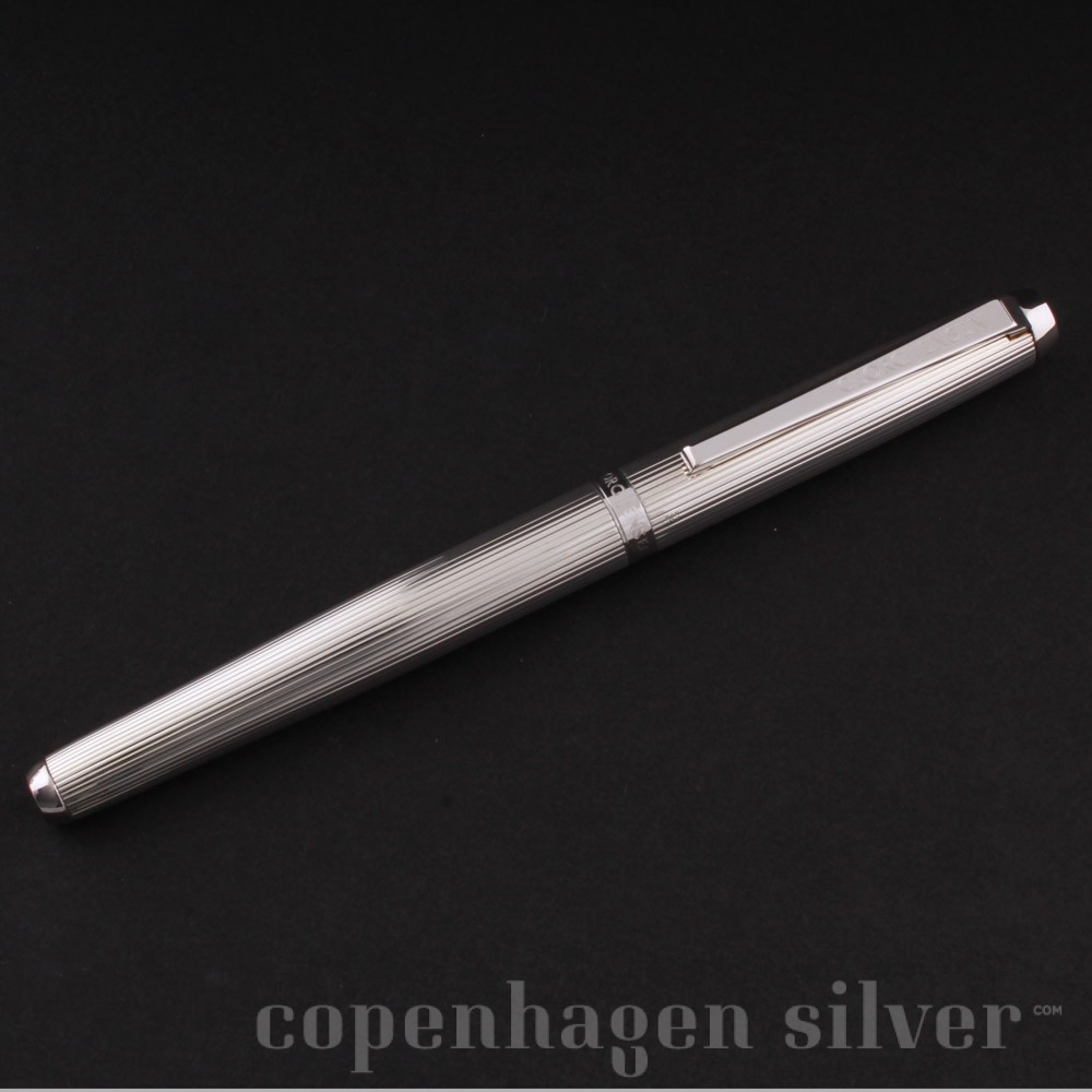 Georg Jensen Sterling Silver Fountain Pen, 925 Line Copenhagen Silver