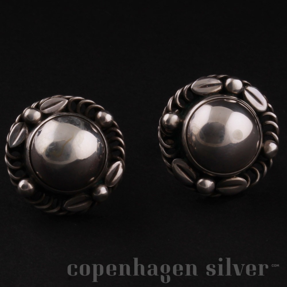 Georg Jensen Sterling Silver Ear Screws # 39 | Copenhagen Silver